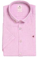 Pure Casual Slim Fit Linnen Overhemd roze, Effen