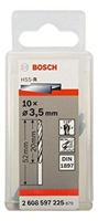 Bosch Pro carrosserieboor HSS-R rolgewalst (10 stuks, Ø 2 mm) Durchmesser: 3.5/Gesamtlänge in mm: 52