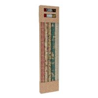 Kerst inpakpapier/cadeaupapier set - 11-dlg - kraft