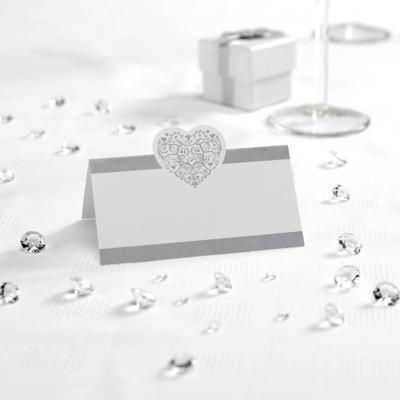 Vintage Romance Kaartjes (50st) Wit-Zilver Vintage Romance Kaartjes (50st) Wit-Zilver