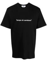 MSGM t-shirt en coton à slogan imprimé - Noir - thumbnail