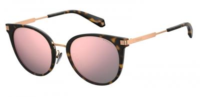 Polaroid zonnebril 6061/S 086/0J unisex spiegelend havana/roze
