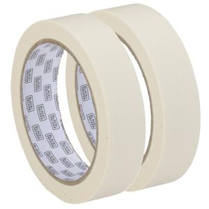 Afplaktape/schilderstape - 2x - wit - 25mm x 25m - voor binnen/buiten