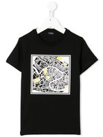 Il Gufo t-shirt à imprimé contrastant - Noir