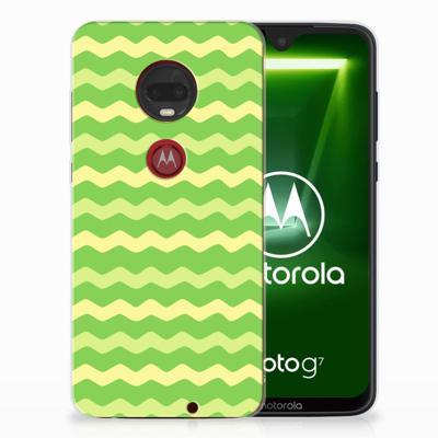 Motorola Moto G7 | G7 Plus TPU bumper Waves Green Motorola Moto G7 | G7 Plus TPU bumper Waves Green