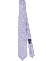 ETRO cravate en soie à motif jacquard - Violet