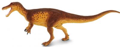 Safari dinosaurus Baryonyx junior 23,5 cm rubber bruin/geel Safari dinosaurus Baryonyx junior 23,5 cm rubber bruin/geel
