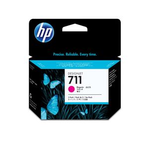 HP 711 magenta DesignJet inktcartridges, 29 ml, 3-pack