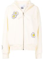 Natasha Zinko hoodie zippé imprimé - Jaune - thumbnail