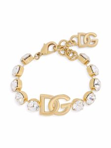 Dolce & Gabbana bracelet orné de cristal à plaque logo