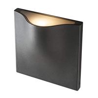 SLV wandopbouwarmatuur VILUA L WL/verlichting voor wanden, wegen, ingangen, tuinlamp / IP54 3000K 16 W 810 lm antraciet 100 graden