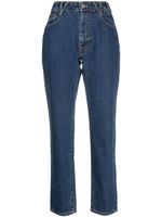 Vivienne Westwood pantalon fuselé à motif monogrammé - Bleu