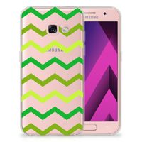 Samsung Galaxy A3 2017 TPU bumper Zigzag Groen