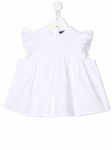 Ralph Lauren Kids blouse à bord volanté - Blanc