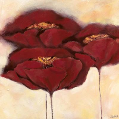 Kunstdruk Elena Filatov - Mohn in Milch I 70x70cm Kunstdruk Elena Filatov - Mohn in Milch I 70x70cm