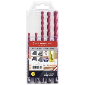 Alpen MultiCut 100905100 Carbide Multifunctionele boorset 5-delig 5 mm, 6 mm, 8 mm, 10 mm SDS-Plus 1 set(s)