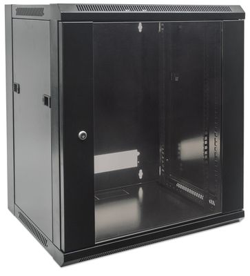 Intellinet 711869 19inch-patchkast (b x h x d) 570 x 635 x 450 mm 12 HE Zwart (RAL 9005)