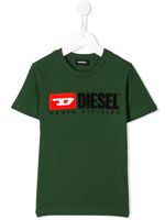 Diesel Kids t-shirt à logo brodé - Vert - thumbnail