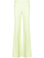 Moschino pantalon évasé à taille haute - Vert