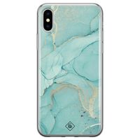 iPhone XS Max siliconen hoesje - Touch of mint