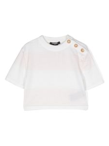 Balmain Kids t-shirt à manches courtes - Blanc