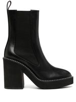 Senso bottines Harper I 100 mm en cuir - Noir