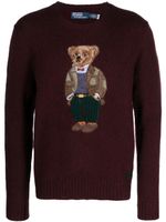 Polo Ralph Lauren pull à logo brodé Bear - Rouge