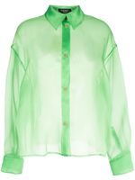 A.W.A.K.E. Mode chemise à effet de transparence - Vert