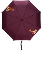 Moschino parapluie compact à motif Teddy Bear - Rouge - thumbnail