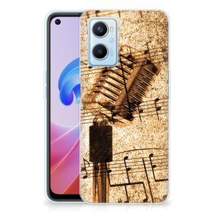 OPPO A96 | OPPO A76 Siliconen Hoesje met foto Bladmuziek