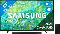 Samsung Crystal UHD 85CU8000 (2023) + Soundbar - thumbnail