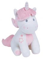 Luminou knuffel Glow In The Dark - Eenhoorn 24 cm wit/roze