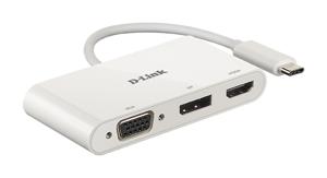 D-Link DUB-V310 laptop dock & poortreplicator Bedraad USB 3.2 Gen 1 (3.1 Gen 1) Type-C Wit