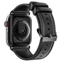 Dux Ducis Apple Watch Series 9/8/SE (2022)/7/SE/6/5/4/3/2/1 Leren Band - 41mm/40mm/38mm - Zwart