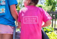 T-shirt kinderen roze Achterkant 9 - 11 jaar - thumbnail