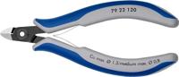 Knipex Precisie elektronica-zijsnijtang gebruineerd, met meer-componentengrepen 120 mm 79 22 120