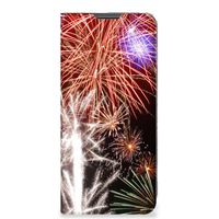 Motorola Moto G22 Hippe Standcase Vuurwerk