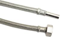 Flexibele aansluitslang - rvs gevlochten - binnendraad x buis - 1/2” x 10mm - DN8 - lengte 50cm