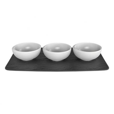 Villeroy & Boch New Moon Kommenset Rond Porselein Zwart, Wit 4 stuk(s) Villeroy & Boch New Moon Kommenset Rond Porselein Zwart, Wit 4 stuk(s)