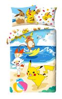 Pokémon Dekbedovertrek Pokemon beach 140 x 200 cm (70 x 90 cm) - thumbnail