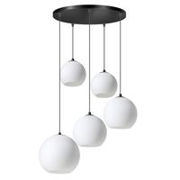 Orb opaal 5 lichts hanglamp - thumbnail