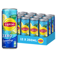 Lipton Zero Sparkling Ice Tea 12 x 250ml bij Jumbo