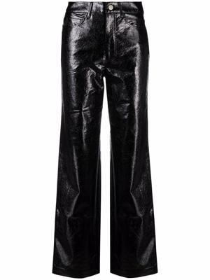 ROTATE BIRGER CHRISTENSEN pantalon Rotie en cuir artificiel - Noir