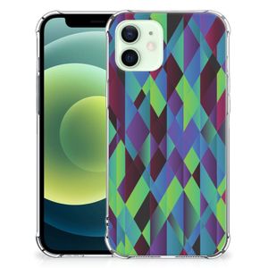 iPhone 12 Mini Shockproof Case Abstract Green Blue