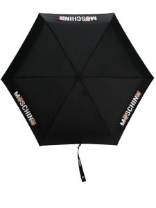 Moschino parapluie compact à motif Teddy Bear - Noir