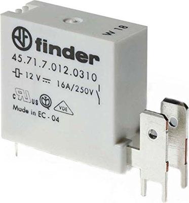 Finder Serie 45 relais, 5 mm, open contact, 6 V DC, gevoelig