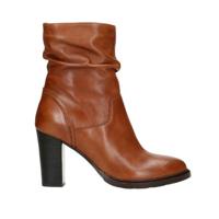 Sacha leren enkellaarzen cognac