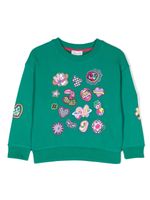 Marc Jacobs Kids sweat à patch logo - Vert - thumbnail