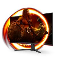 AOC G2 C32G2ZE/BK computer monitor 80 cm (31.5") 1920 x 1080 Pixels Full HD LED Zwart, Rood - thumbnail