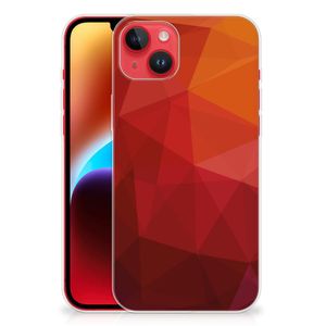 TPU Hoesje voor iPhone 14 Plus Polygon Red